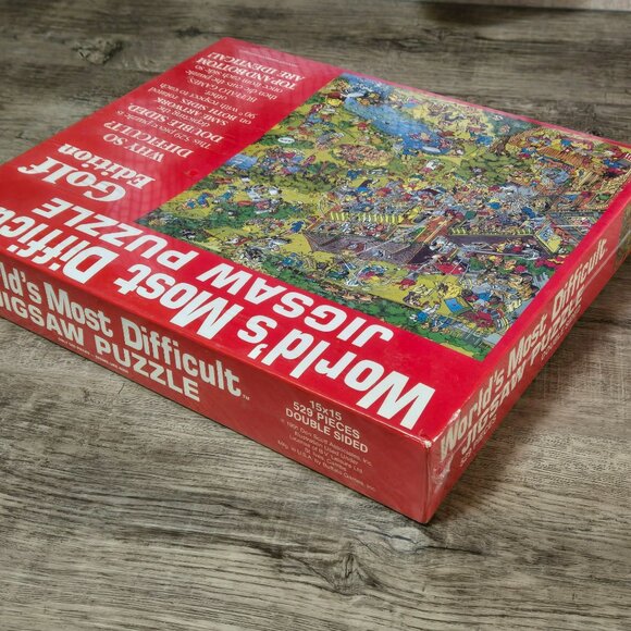 Worlds Most Difficult Jigsaw Puzzle GOLF Edition 529 Pieces Double-Sided Sealed - Picture 5 of 6
